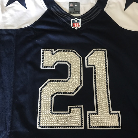 Tops | Bling Rhinestone Cowboys Elliott Jersey | Poshmark